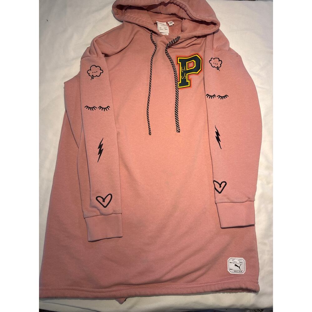 PUMA x Sue Tsai Women’s XS Pink Hoodie Dress I Will Not Fall In Love 101